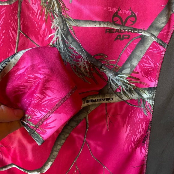 Pink Realtree Camo Brown Long Sleeve Dri More Tech Layer - Picture 3 of 7